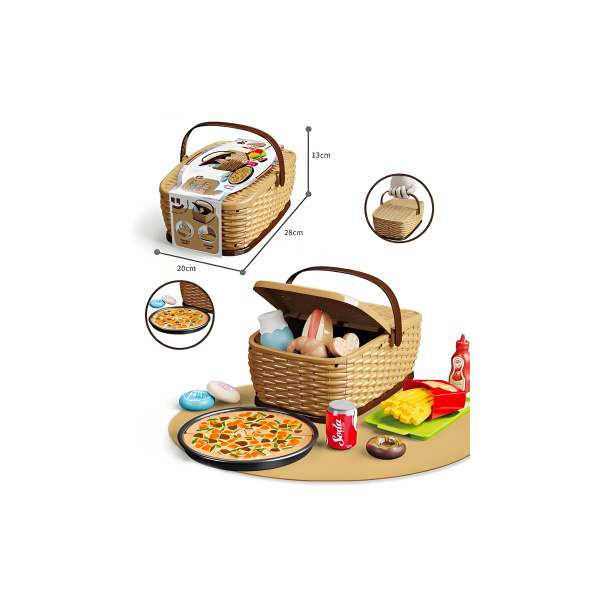 Dětský piknikový košík - Pizza set