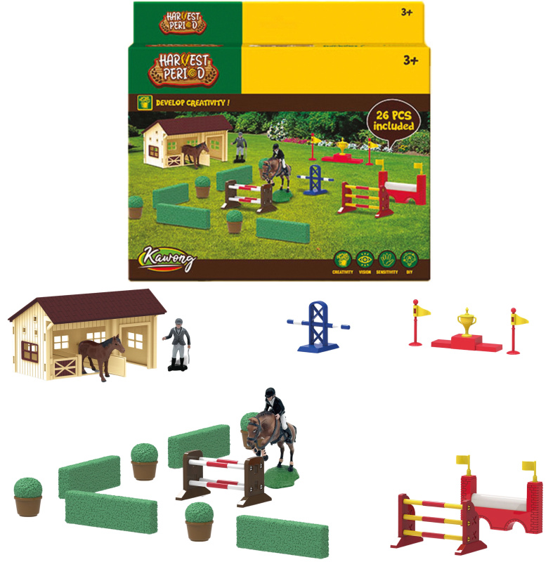 FARM SERVICE - Jezdecký sportovní hrací set PARKUR 26 ks