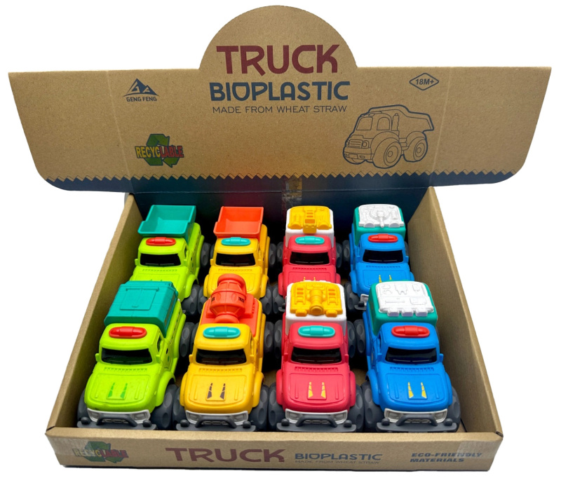 Bioplastic mini náklaďák Truck 11 cm – různé druhy