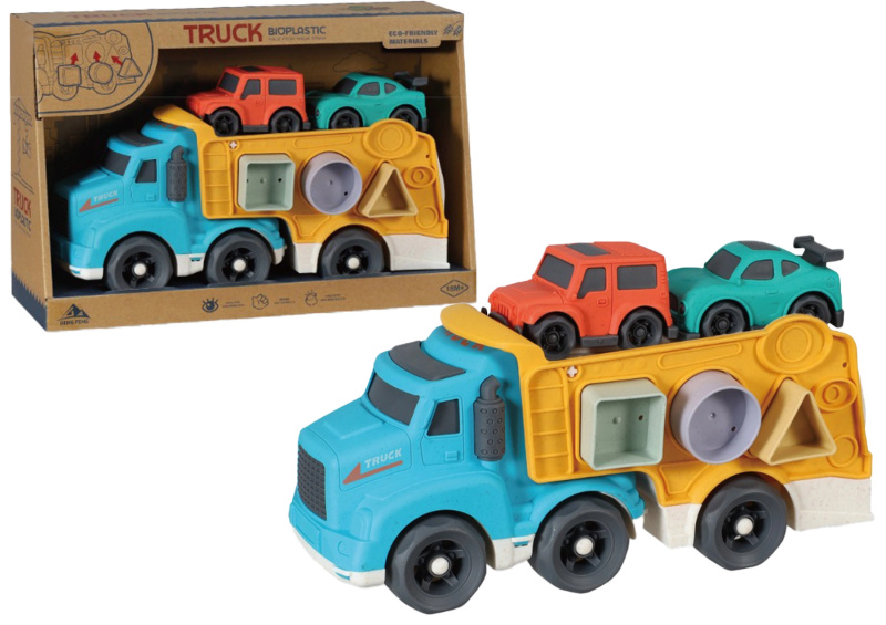Bioplastový Truck s Autíčky a Vkládačkou 29 cm