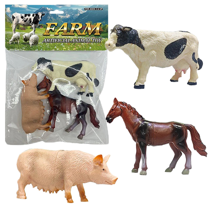 Sada figurek farmářských zvířat (3 ks)