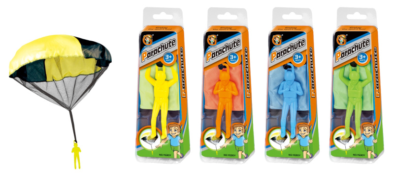 Házecí figurka s padákem 51 cm – různé barvy