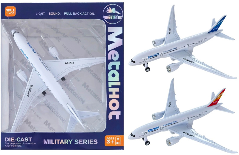 Kovový Model 1:400 Dopravní Letadlo AF-292 Airliner - více druhů