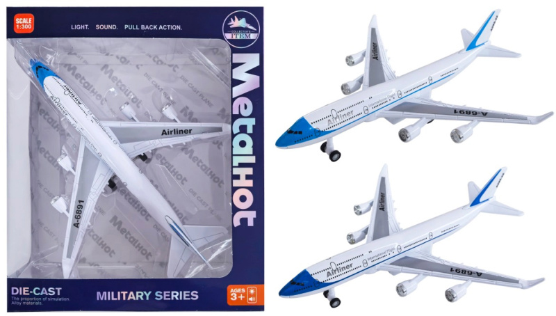 Kovový Model 1:400 Dopravní Letadlo A-6891 Airliner - více druhů