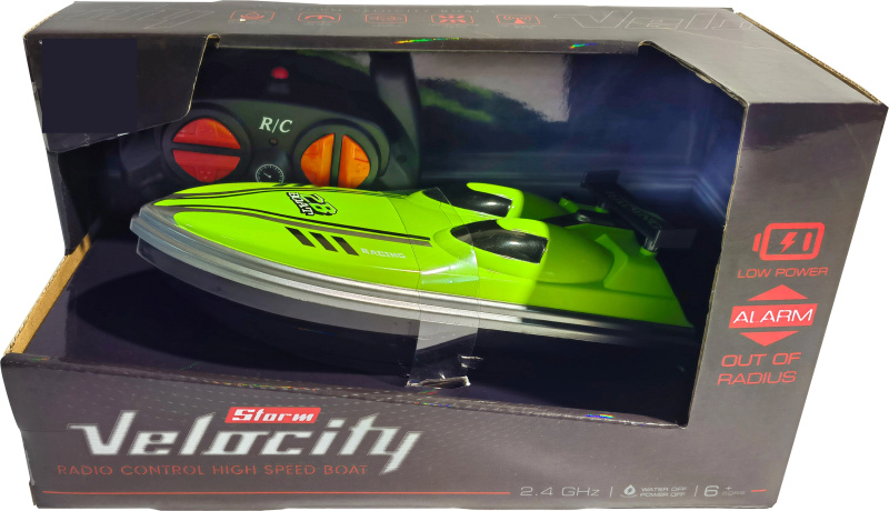 R/C Rychlostní Člun Velocity 1:16 2.4 GHz - Lime Zelená