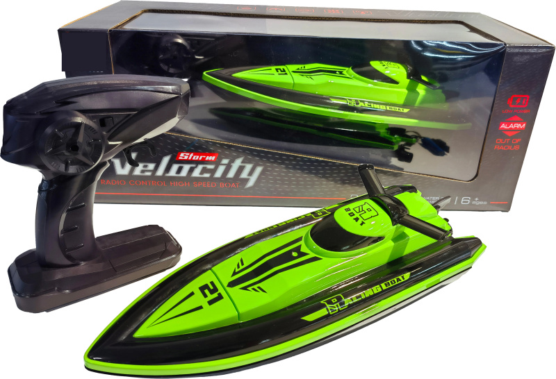 R/C Závodní Člun High Speed 1:16 Zelená/Černá Velocity 21