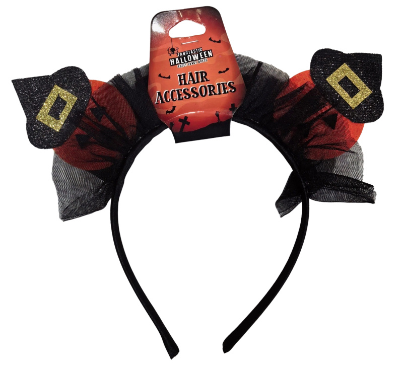 Halloween čelenka kloboučky a dýně
