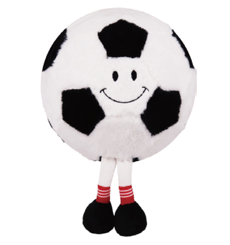 Plyšový nafukovací kamarád – Fotbalový míč, 23 cm