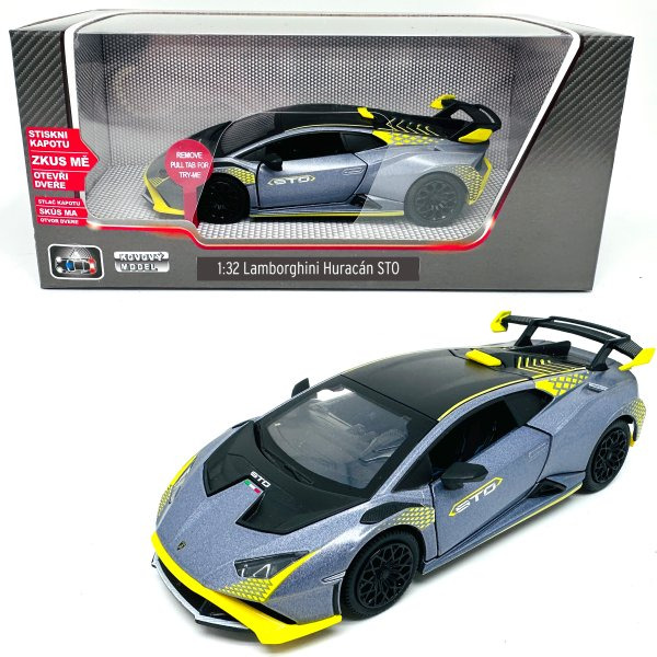 Kovový model - 1:32 Lamborghini Huracan STO se světlem a zvukem