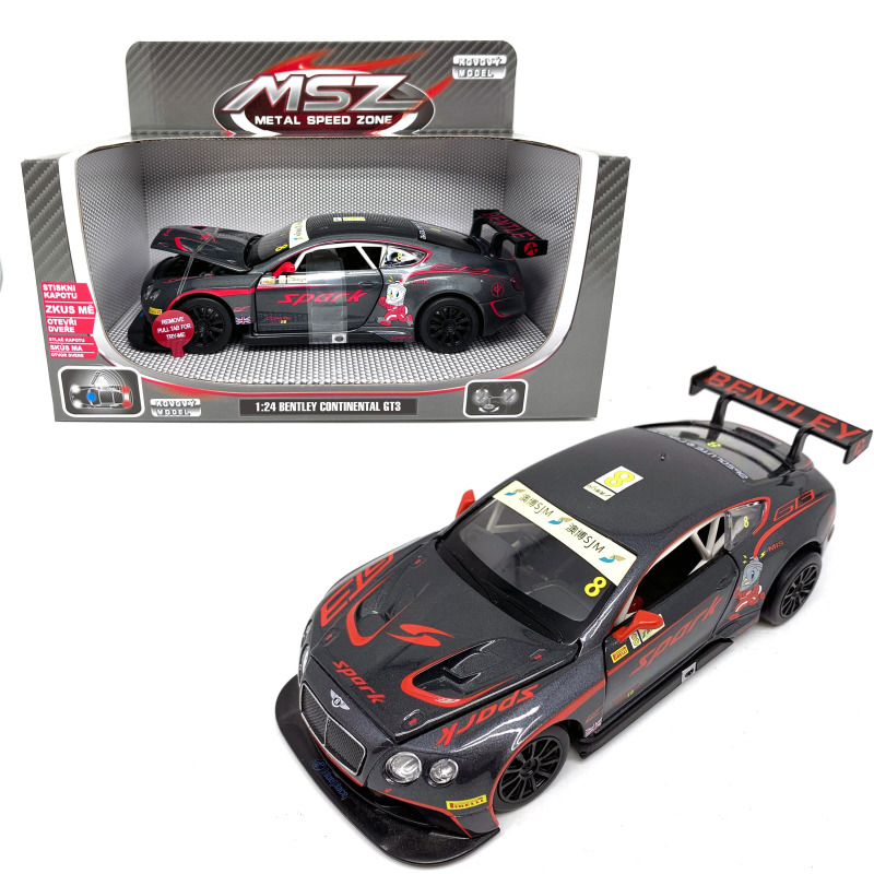 Kovový model Bentley Continental GT3 Concept 1:24 se světlem a zvukem