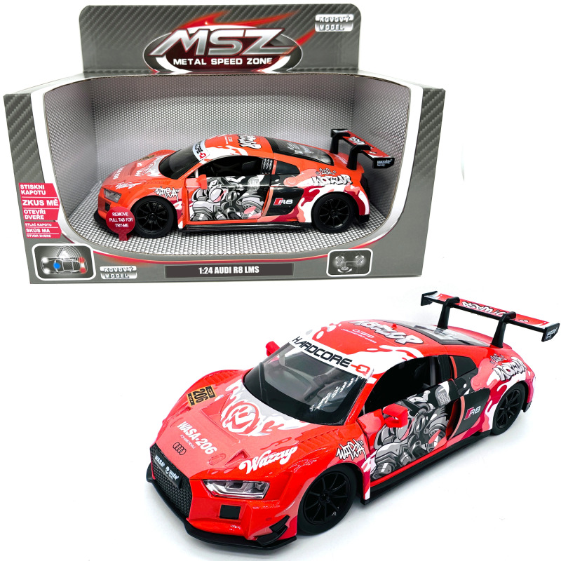 Kovový model - 1:24 Audi R8 LMS se světlem a zvukem