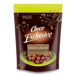POEX Lískové ořechy v mléčné čokoládě 175g