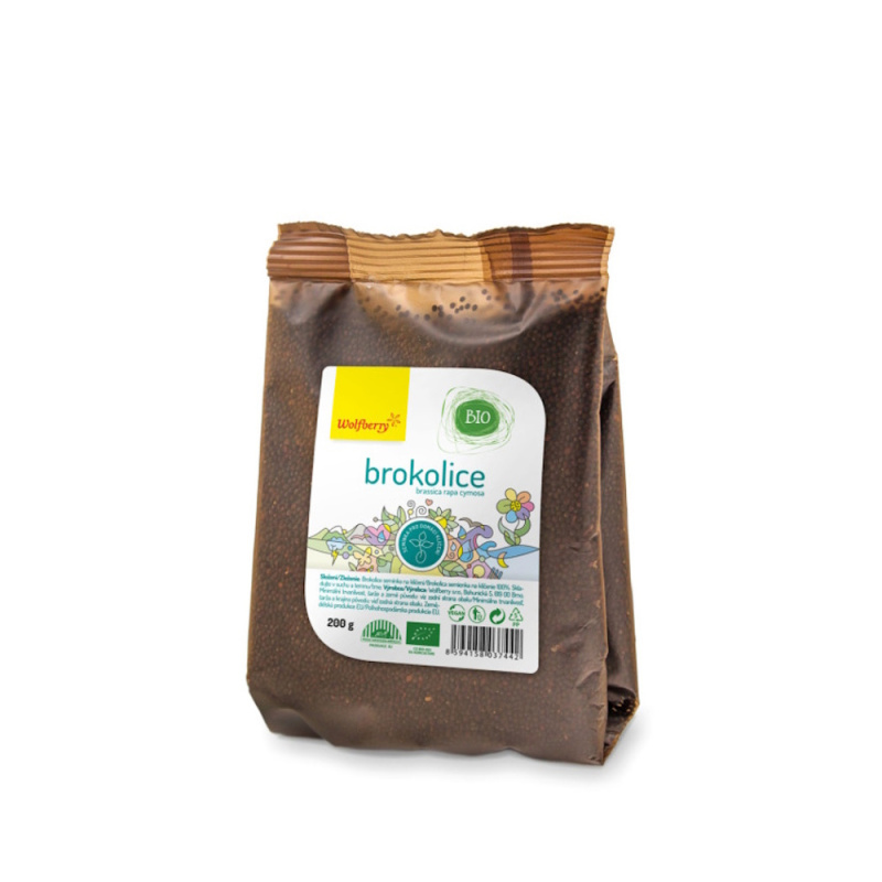 WOLFBERRY Brokolice semínka na klíčení BIO 200 g