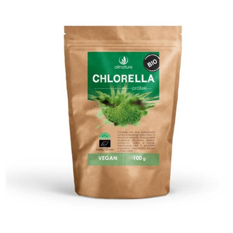 Allnature Chlorella prášek BIO, 100 g