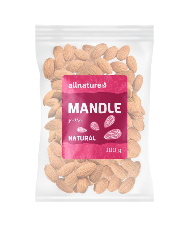 Allnature Mandle jádra, 100 g