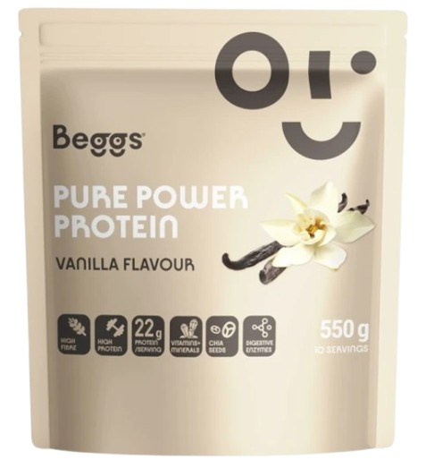 Beggs Pure Power Protein 550 g - vanilla