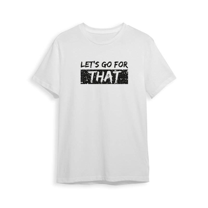 Tričko BJP Let's go for THAT I, bílé Velikost: M