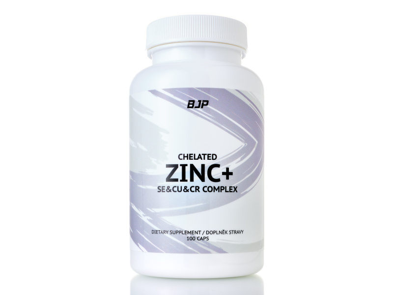 BJP Zinc Bisglycinate Complex 20 mg, 100 rostlinných kapslí