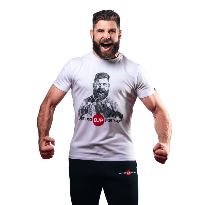 BJP Tričko Fight Edition - Warrior Spirit, bílé Velikost: 3XL