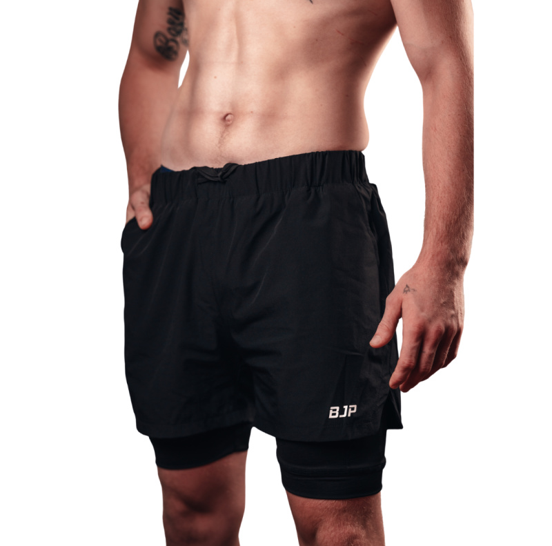 BJP Pulse Sportovní Kraťasy Run, Černá Velikost: XL