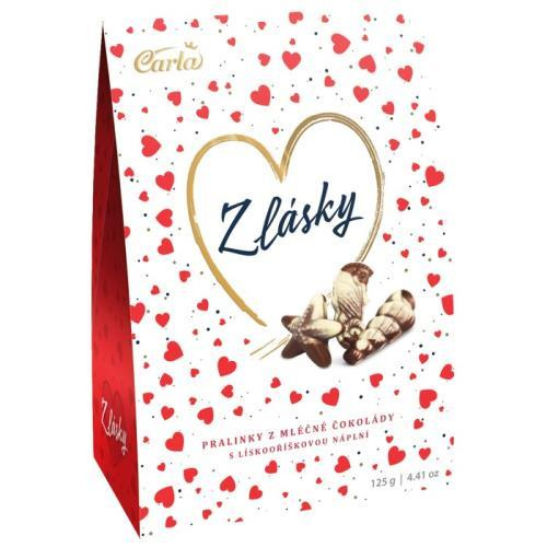 Carla mořské plody mléčné s lískooříškovou náplní z lásky 125g