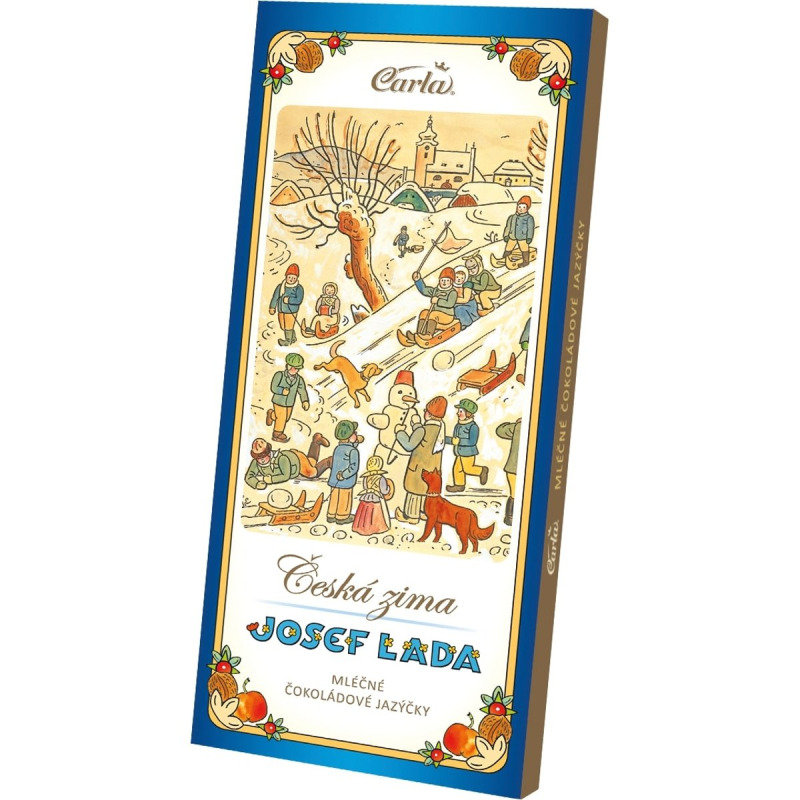 CARLA Čokoládové jazýčky mléčné motiv J. Lada 50 g