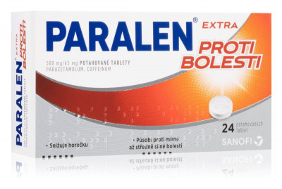 Paralen Extra proti bolesti 500mg/65mg tbl.flm.24