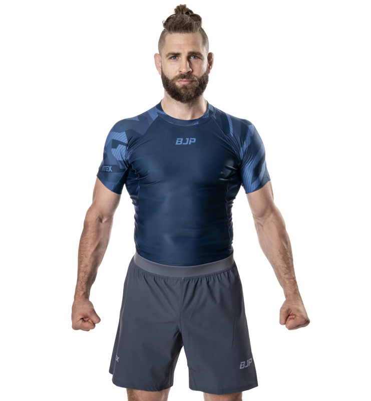 Rashguard BJP x ATEX, krátké rukávy, modrý Velikost: 3XL