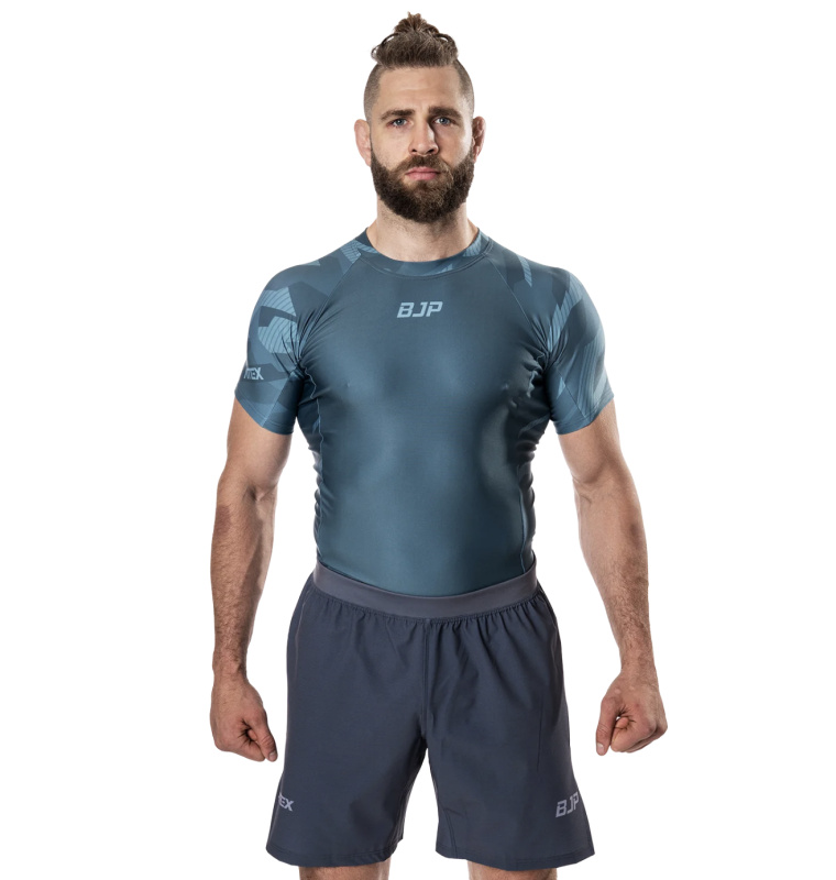 Rashguard BJP x ATEX, krátké rukávy, olivový Velikost: S