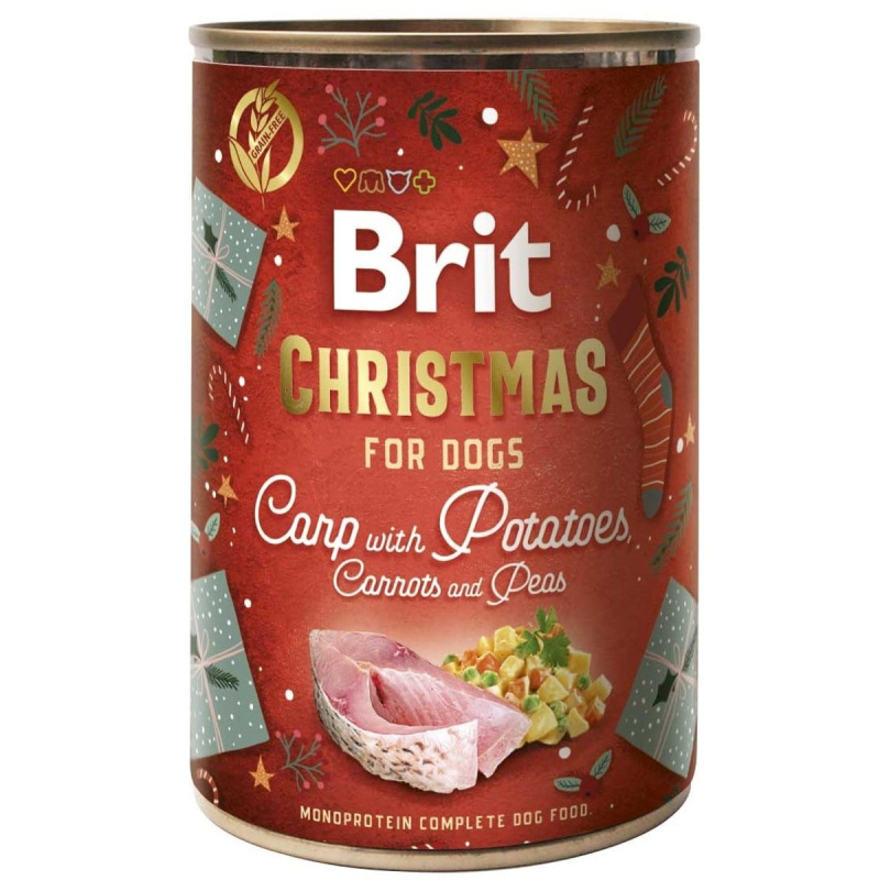 Brit Care Dog Monoprotein vánoční konzerva pro psy