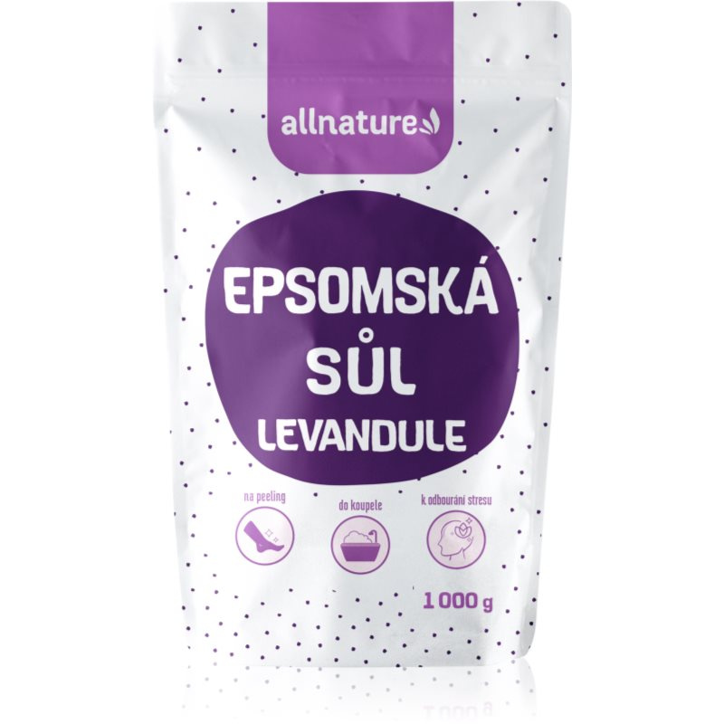 Allnature Epsomská sůl Levandule, 1000 g