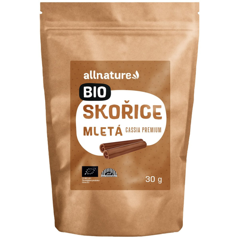 Allnature BIO Skořice mletá Cassia