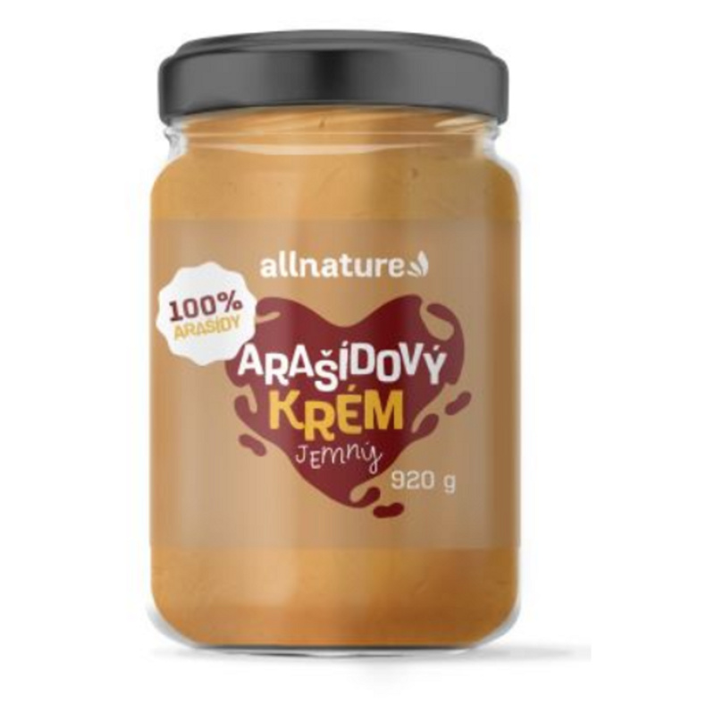 Allnature Arašídový krém jemný, 920 g