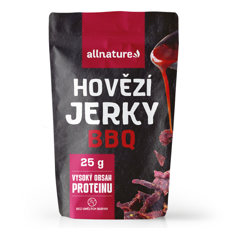 ALLNATURE Beef bbq jerky sušené maso 25 g