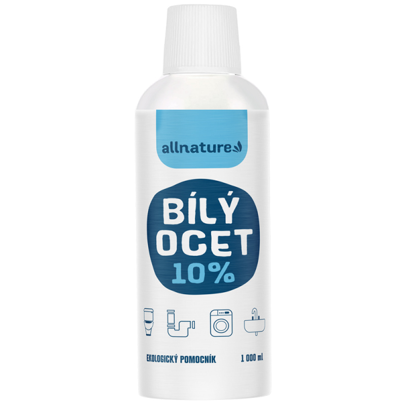 Allnature Bílý ocet 10%, 1 l