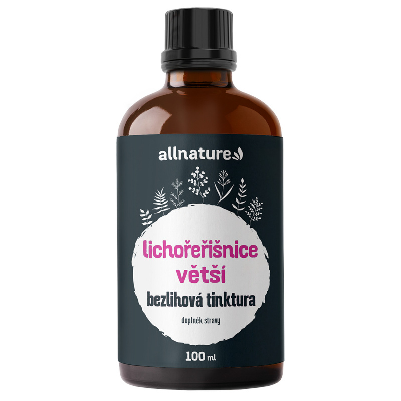 Allnature Lichořeřišnice větší bezlihová tinktura, 100 ml