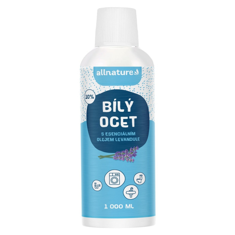 ALLNATURE Bílý ocet 10% s vůní levandule 1000 ml