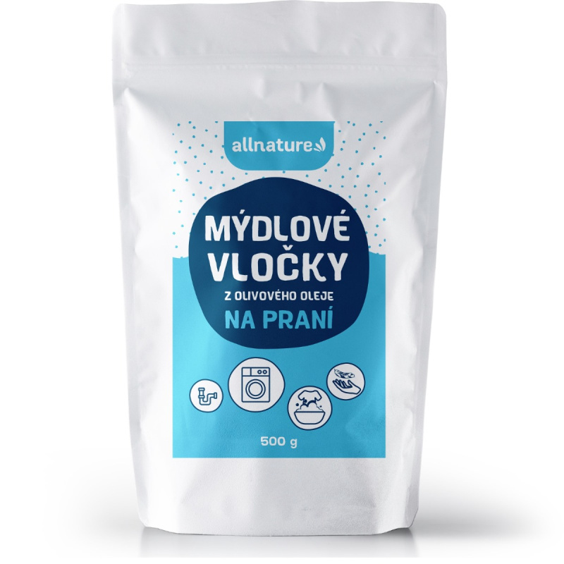 Allnature Mýdlové vločky z olivového oleje na praní 500 g