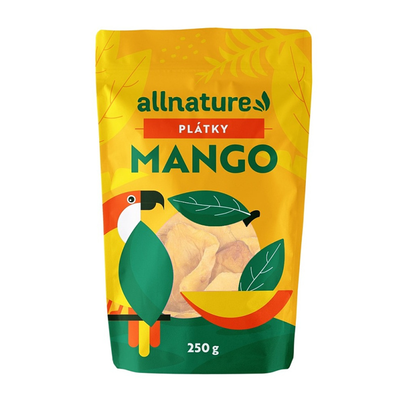 Allnature Mango sušené plátky 250 g