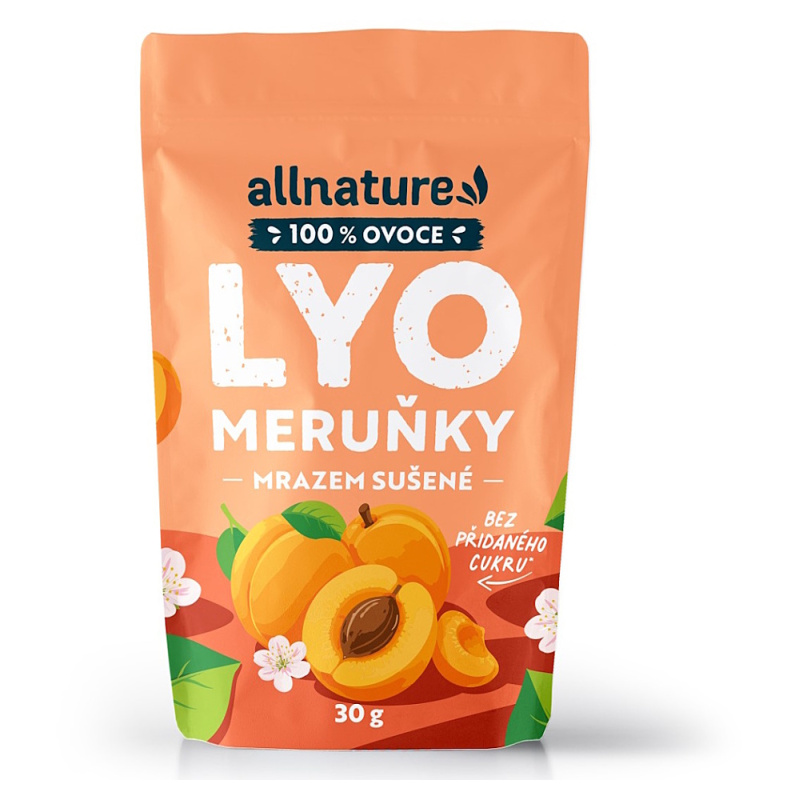 ALLNATURE Meruňky sušené mrazem 30 g