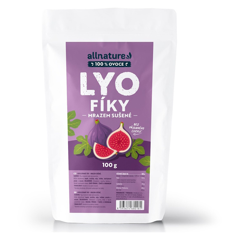 ALLNATURE Fíky sušené mrazem 100 g