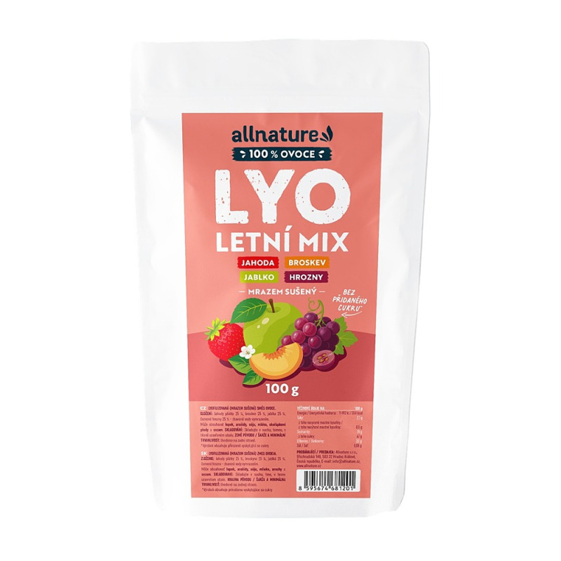 Allnature Letní mix Lyo mrazem sušený 100g