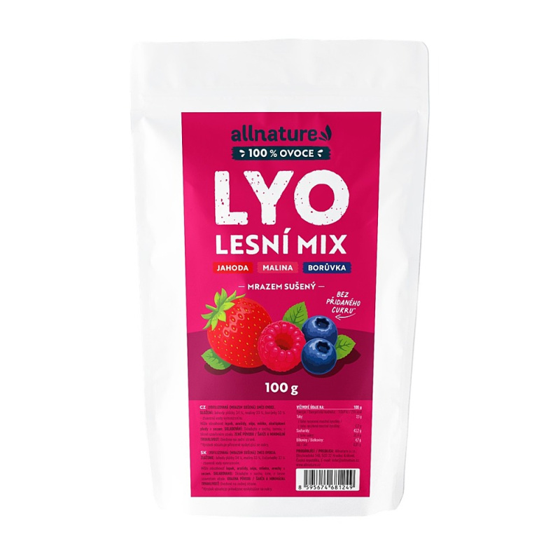 Allnature Lesní mix Lyo mrazem sušený 100g