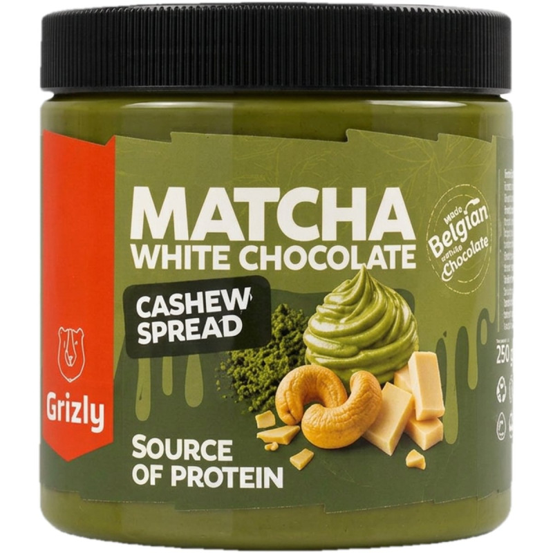 Grizly Matcha & white chocolate kešu krém