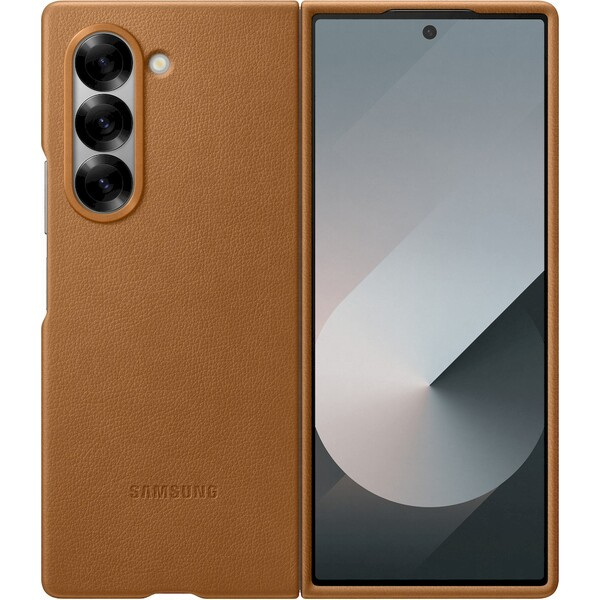 Samsung Galaxy Z Fold6 Ochranný kryt z veganské kůže Brown EF-VF956PAEGWW Hnědá