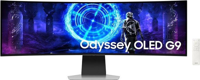 Monitor Samsung Odyssey OLED G9 (LS49DG954SUXEN) / 49" / 5120 × 1440 px / 70 W / stříbrná Varianta: ivi1
