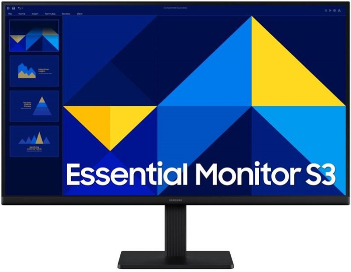 Monitor Samsung Essential S3 (LS27D304GAUXEN) / 27" / 1920 × 1080 px / 16 W / černá Varianta: ivi1