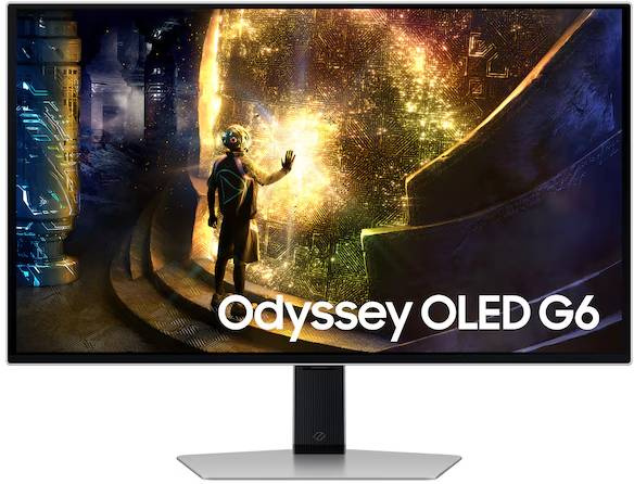 Monitor Samsung Odyssey OLED G6 LS27DG612SUXEN / úhlopříčka 27" / 2560 × 1440 px / stříbrná Varianta: ivi1
