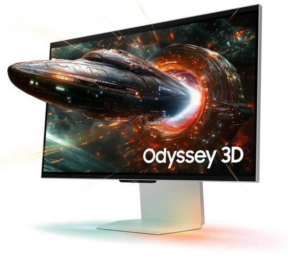 Monitor Samsung Odyssey 3D G90XF (LS27FG904XUXEN) / 27" / 3840 × 2160 px / 26 W / stříbrná Varianta: ivi1