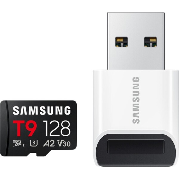 Samsung T9 microSDXC 128GB + USB adaptér